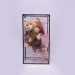 The Sweetheart Snuggle Teddy & Dried Bloom Bouquet