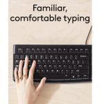 Logitech K120 Wired Keyboard for Windows, USB Plug-and-Play, Full-Size, Spill-Resistant, Curved Space Bar, Compatible with PC, Laptop - Image 6