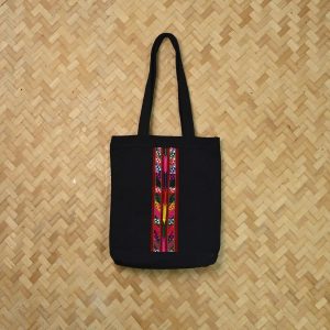 Mizo Black Handmade Ethnic Tote Bag