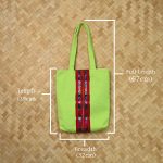 Mizo Handmade Green Ethnic Tote Bag - Image 5