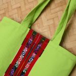 Mizo Handmade Green Ethnic Tote Bag - Image 4