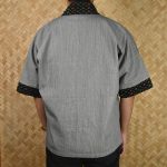 Mizo Ash Grey Handwoven Trim Off Shoulder Shirt Coat (Exclusive Product) - Image 3