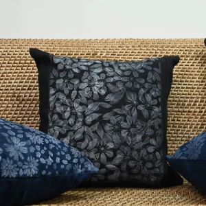 Handpainted Floral Pattern Pillow