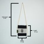 Mizo Sling Bag (Black and White) - Image 7