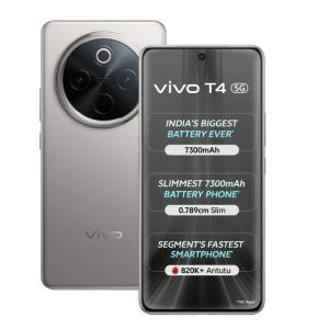 VIVO T4 5G (Phantom Grey, 12GB RAM+256GB Storage)