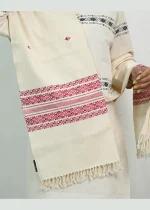 Cotton Lenbuang Stole (Pink) - Image 4