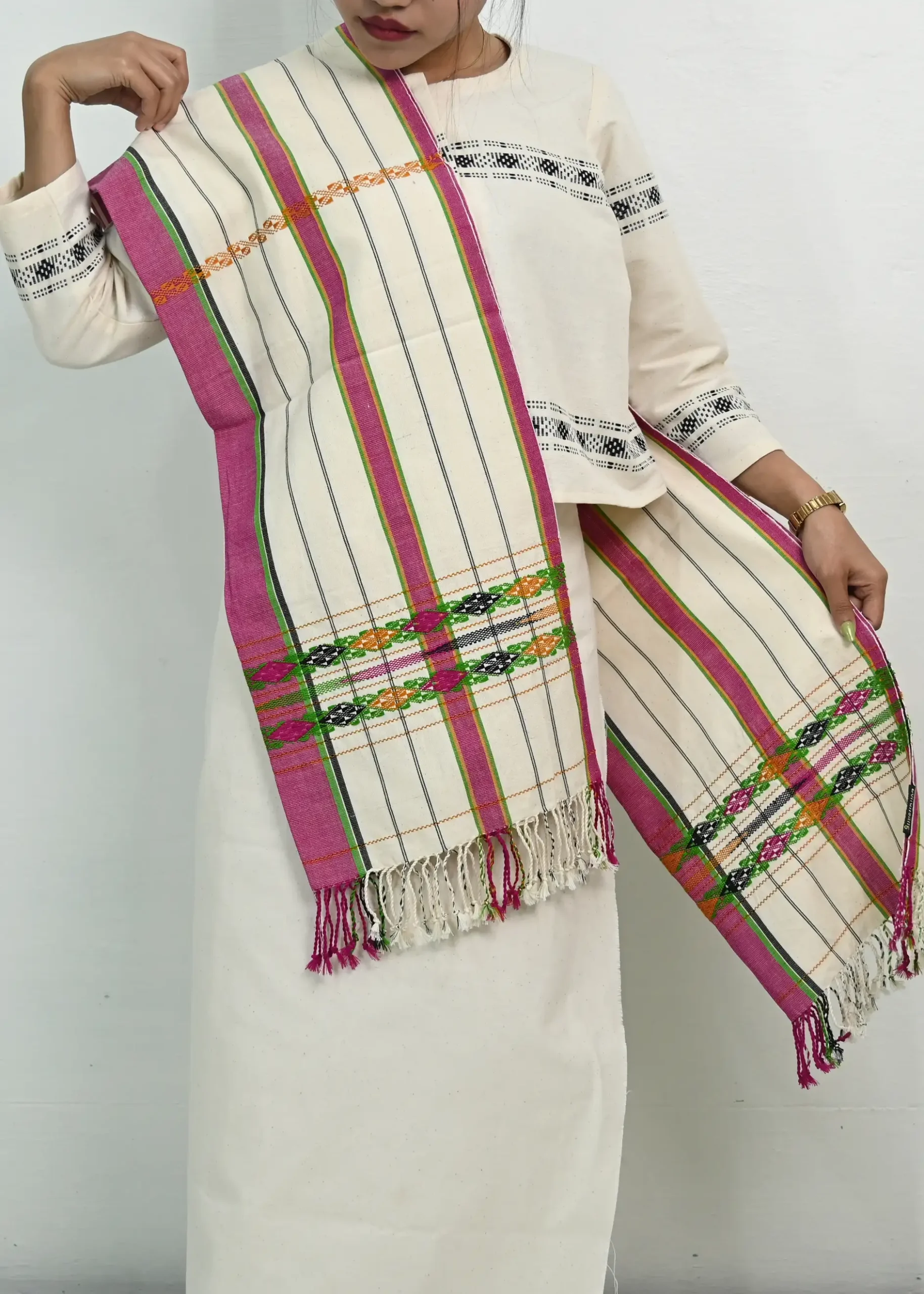 EXL_9017-new Cotton Lenbuang Stole - Image 1