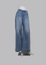 High Rise, Straight Legs Denim Jeans