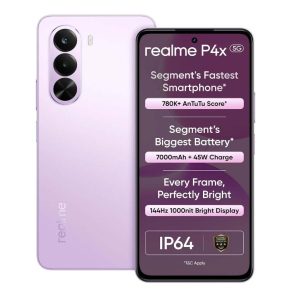 Realme P4X Smartphone 6.72 inch 144Hz Display 7000mAh Titan Bettery 45W Fast Charge 6GB RAM 128GB ROM (Pink)