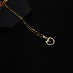 Celeste Dual Halo Necklace