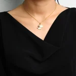 Crystal Puppy Pendant Necklace - Image 2