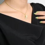 Crystal Puppy Pendant Necklace - Image 3