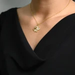 Crystal Puppy Pendant Necklace - Image 4
