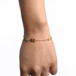 Anti-Tarnish Golden Leaf Bloom Bracelet - Image 2