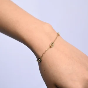 Anti-Tarnish Orbit Charm Bracelet
