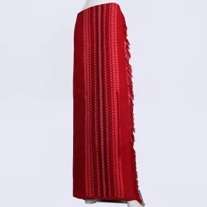 Mizo Puan Bih || Puanlaisen || Khawl Tah || Classic Red Traditional Wrap