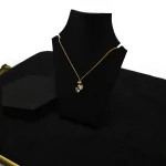 Twin Heart Gold Pendant Necklace - Image 3