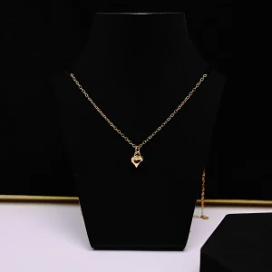 Classic Gold Heart Charm Necklace
