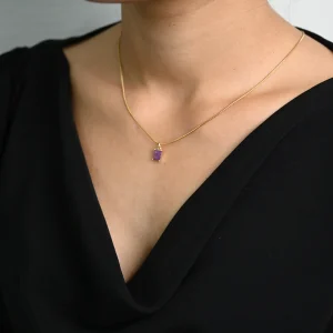 Anti-Tarnish Twilight Purple Pendant
