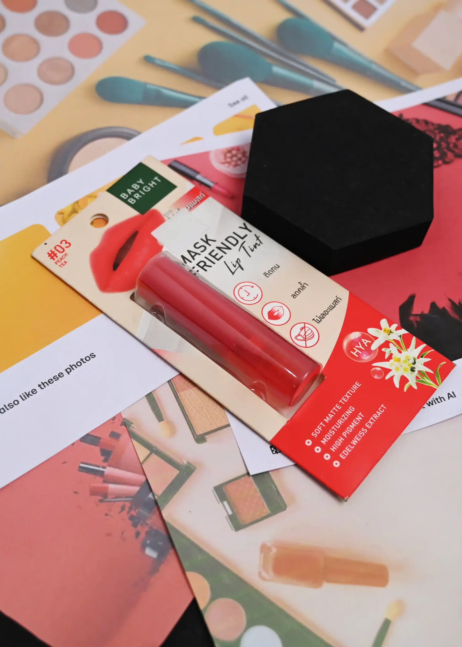 EXL_0677-new Velvet Kiss Mask-Friendly Lip Tint – Peach Tea #03 - Image 1