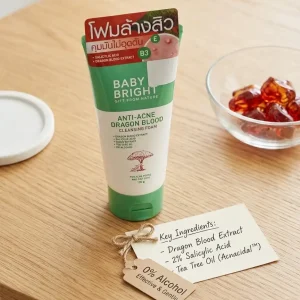 Baby Bright Anti-Acne Dragon Blood Cleansing Foam