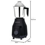 Morphy Richards Tetragrind 750 Watts Mixer Grinder | 3-Speed Control | Black And Grey - Image 2
