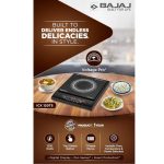 Bajaj 120TS 1200 Watts Tempered Glass Induction Cooktop With Tact Switch | Stove Comes With 7 Pre-Set Menus | Digital Led Display - Image 6